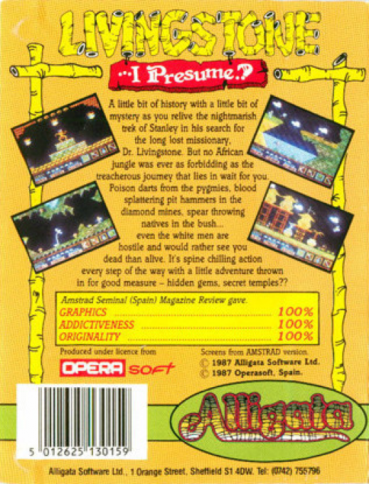 Livingstone I Presume — box-2D-back (EU)