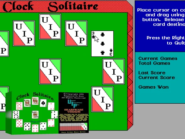 Clock Solitaire — mixrbv2 (WOR)