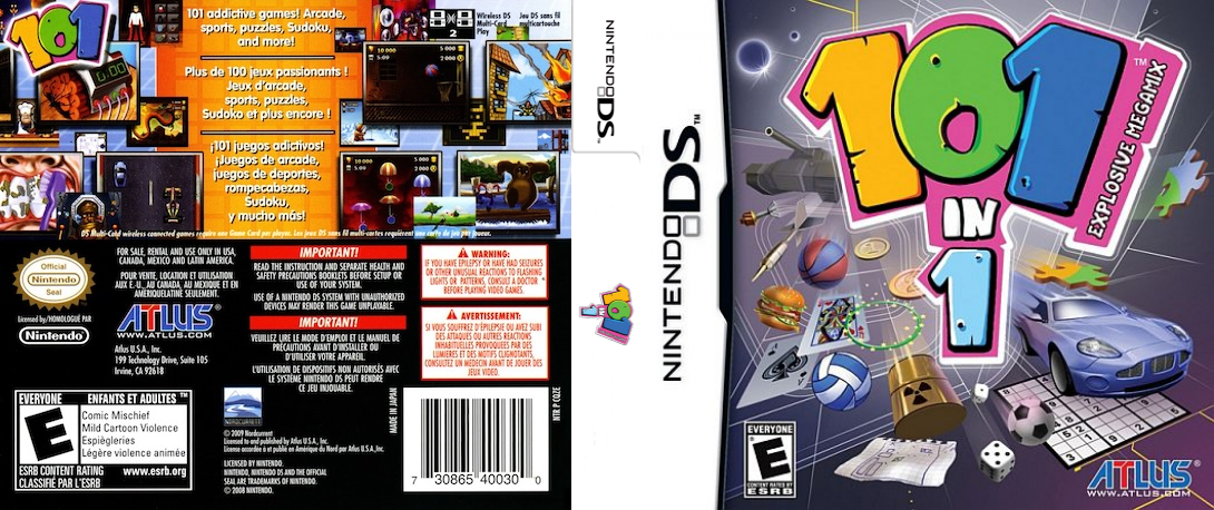 101 in 1 Explosive Megamix — box-texture (US)