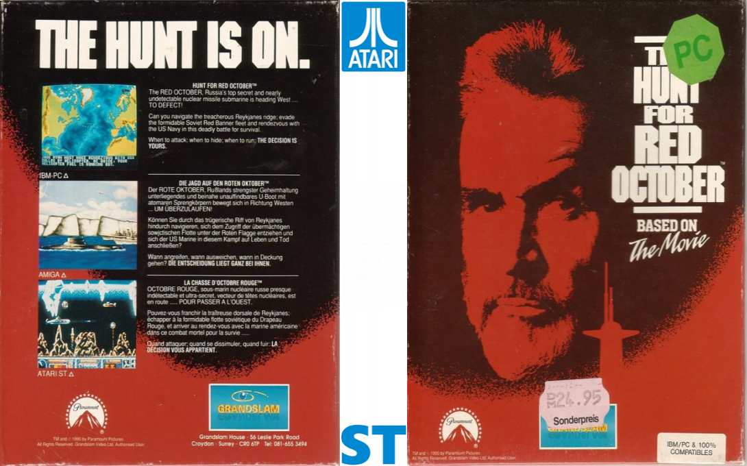 Hunt For Red October, The - The Movie — box-texture (EU)