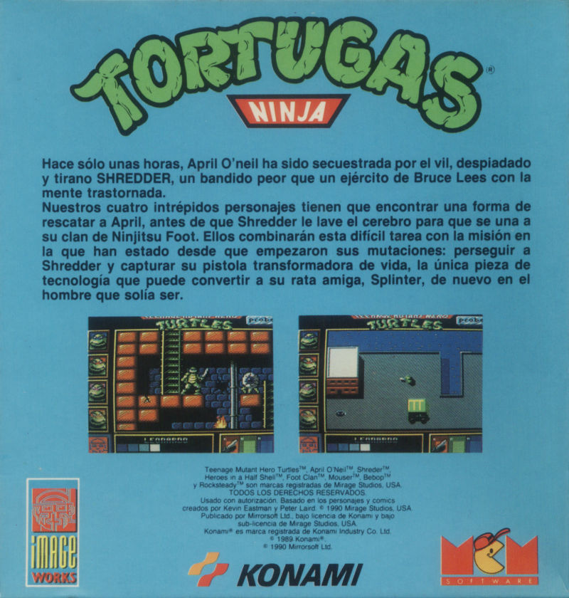 Teenage Mutant Hero Turtles — box-2D-back (SP)