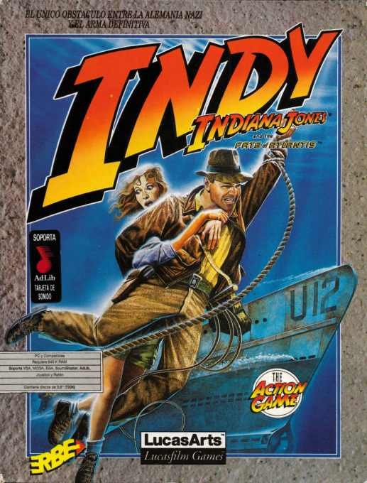 Indiana Jones And The Fate Of Atlantis - The Action Game — box-2D (SP)