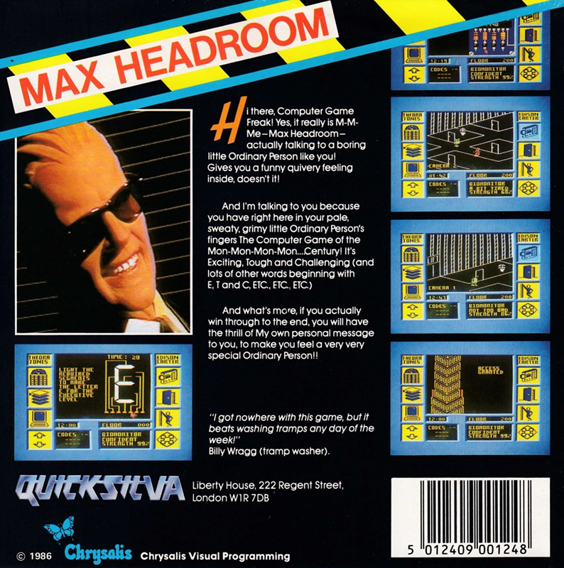 Max Headroom — box-2D-back (EU)