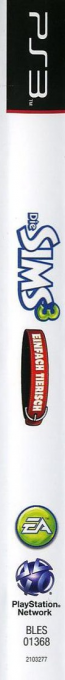 Sims 3, The - Pets — box-2D-side (DE)