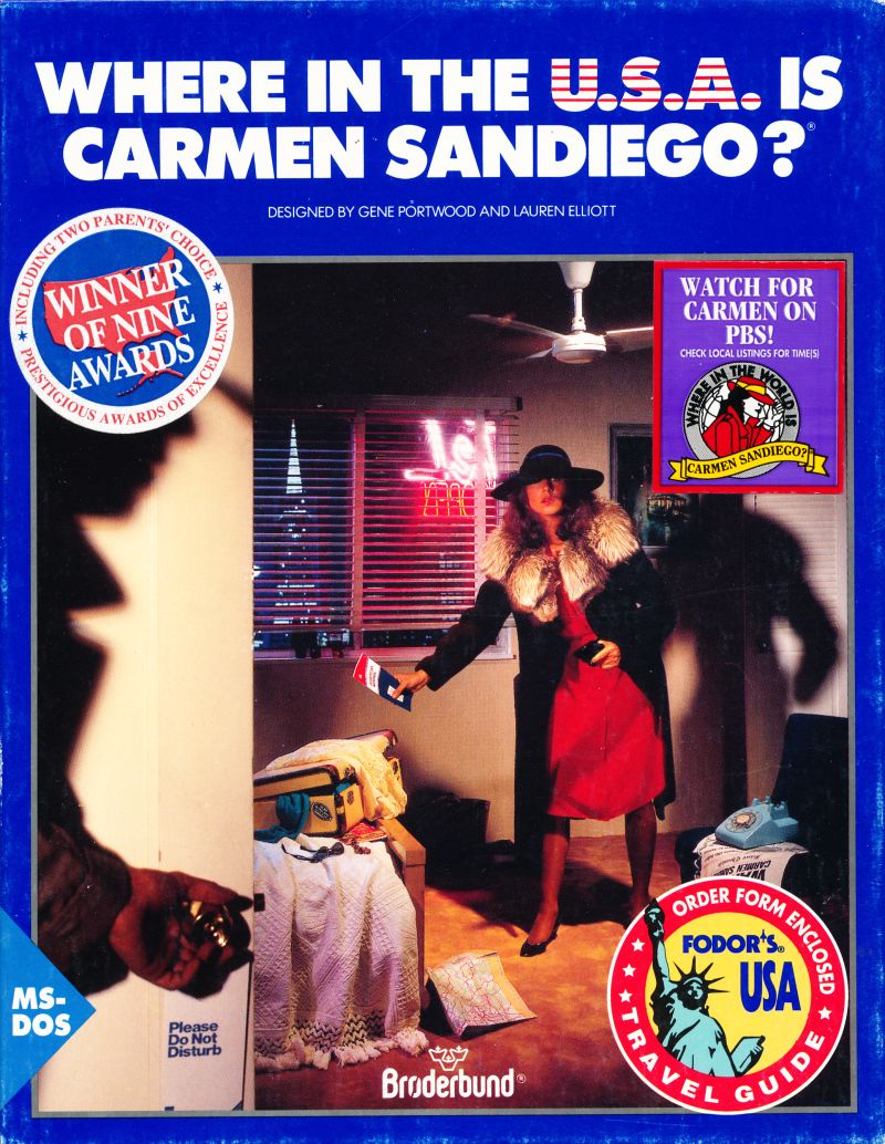 Where in the U.S.A. is Carmen Sandiego? Enhanced box art
