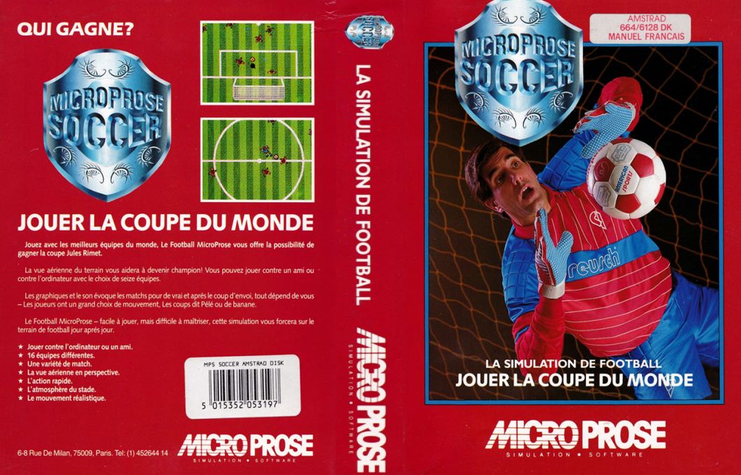 Microprose Soccer — box-texture (FR)