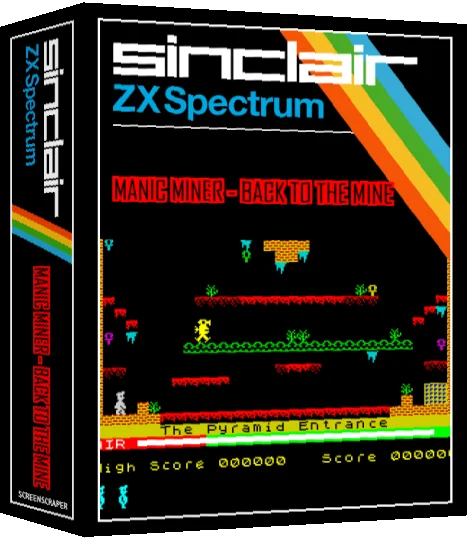 Manic Miner : Back to the Mine — box-3D (SS)