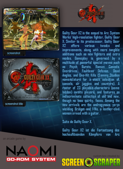 Guilty Gear Xx — box-2D-back (SS)