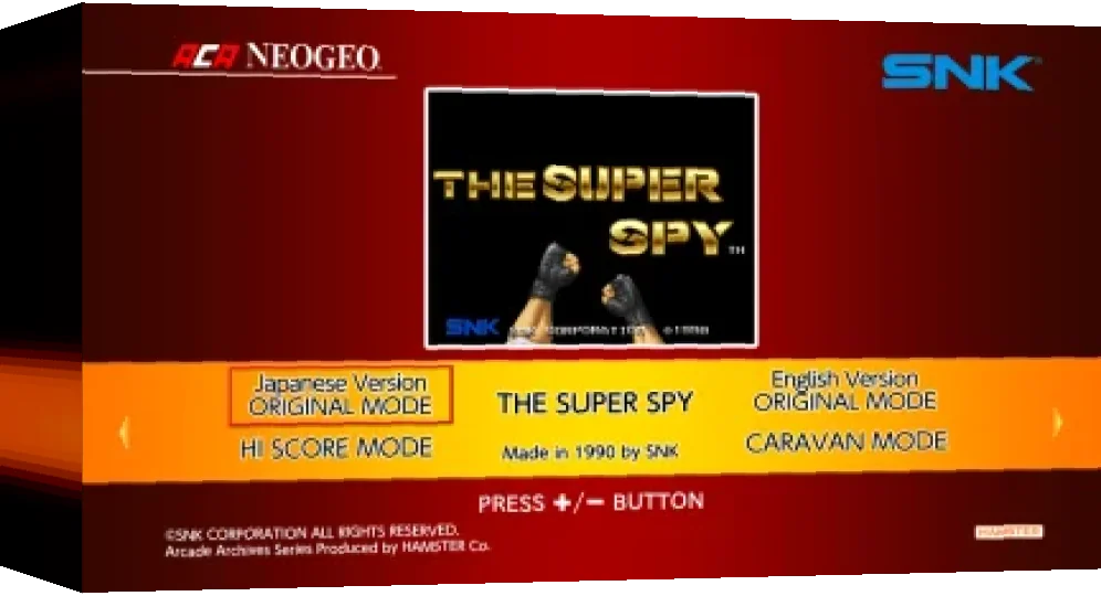 Aca Neogeo The Super Spy — box-3D (WOR)