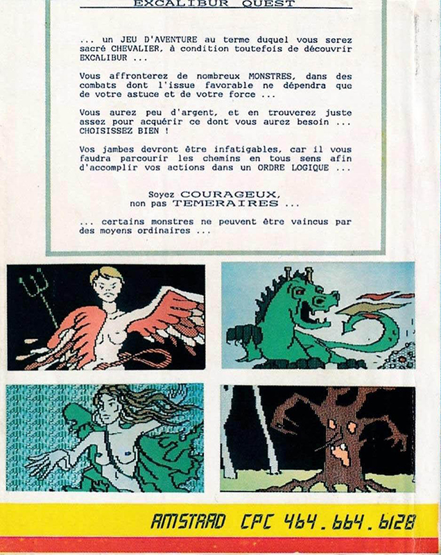 Excalibur Quest — box-2D-back (EU)