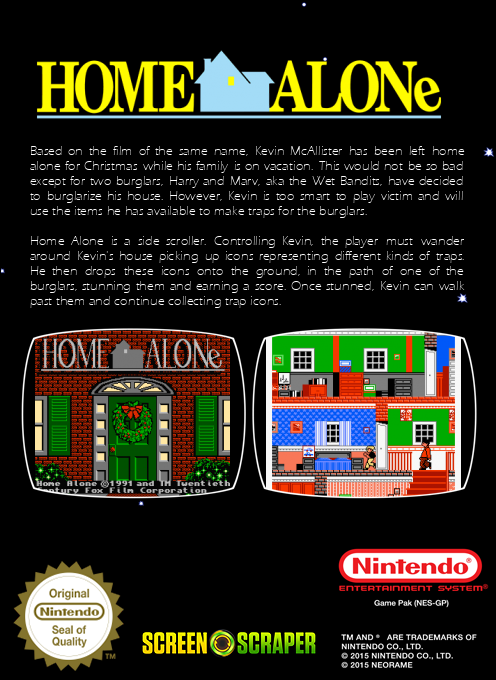 Home Alone — box-2D-back (SS)
