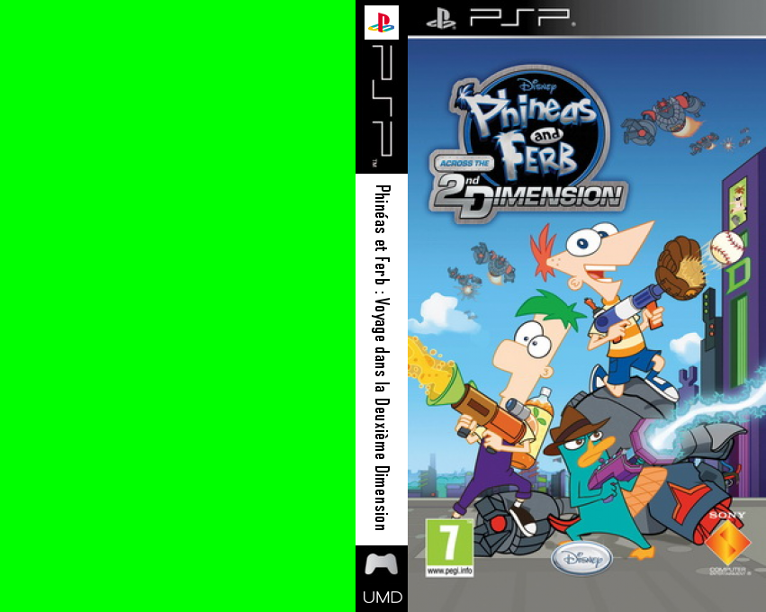 Disney Phineas and Ferb - Across the 2nd Dimension — box-texture (EU)
