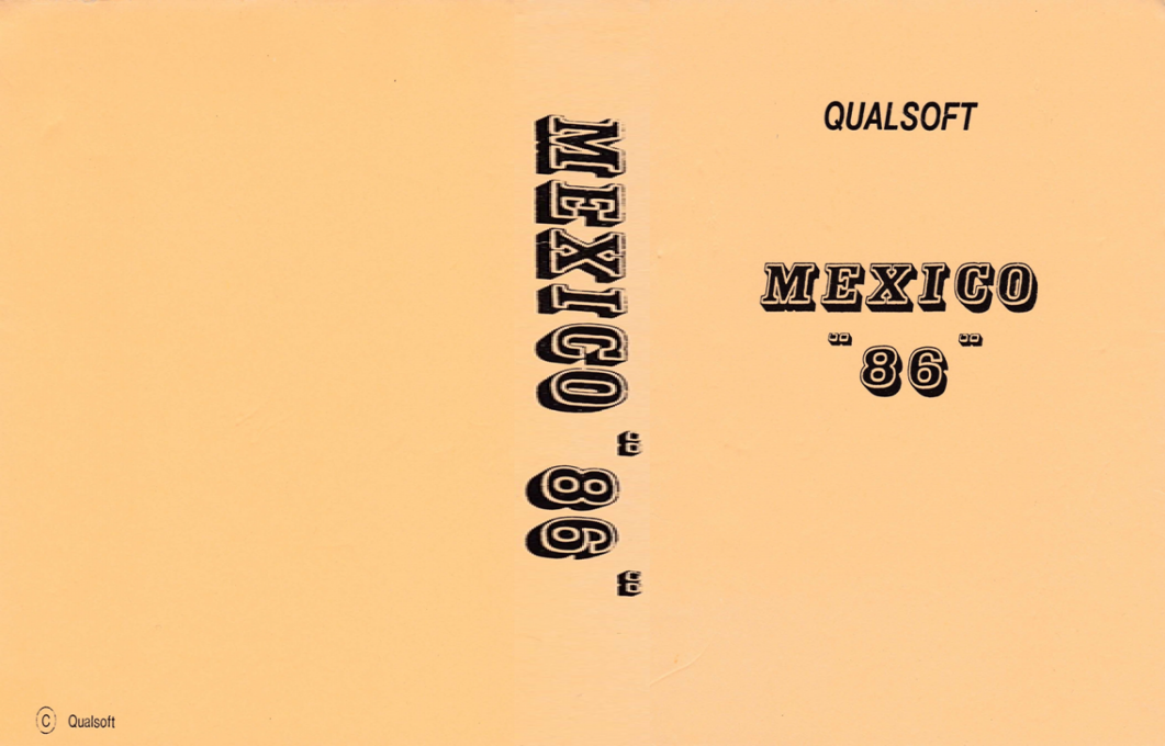Mexico '86 - A World Cup Management Simulation — box-texture (EU)