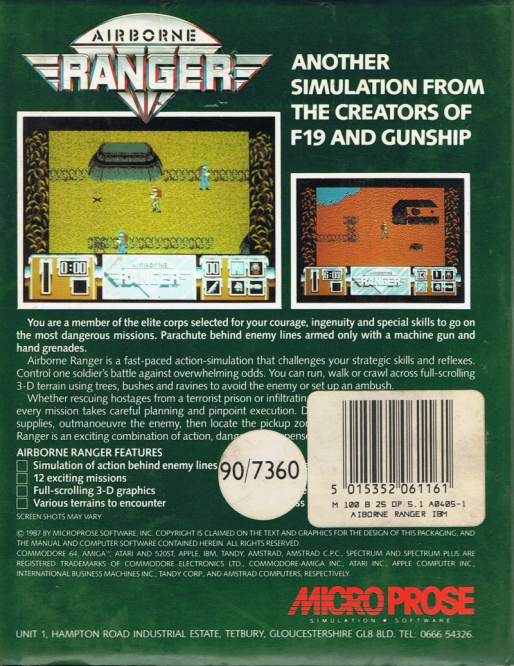 Airborne Ranger — box-2D-back (EU)