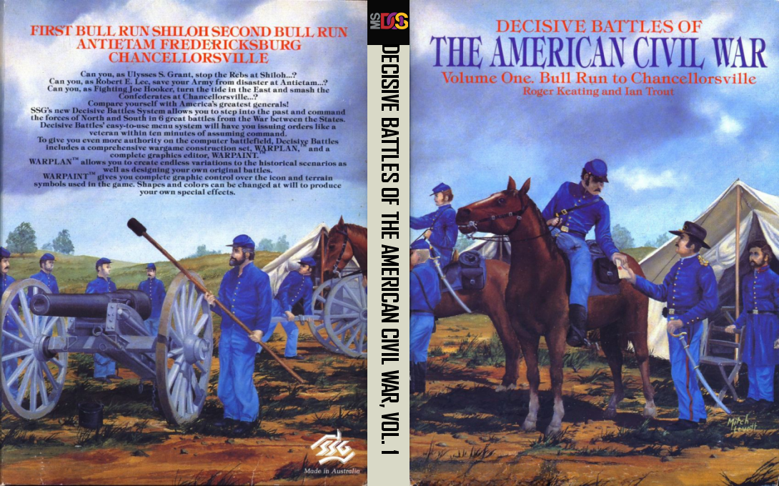 Decisive Battles Of The American Civil War, Vol. 1 — box-texture (US)