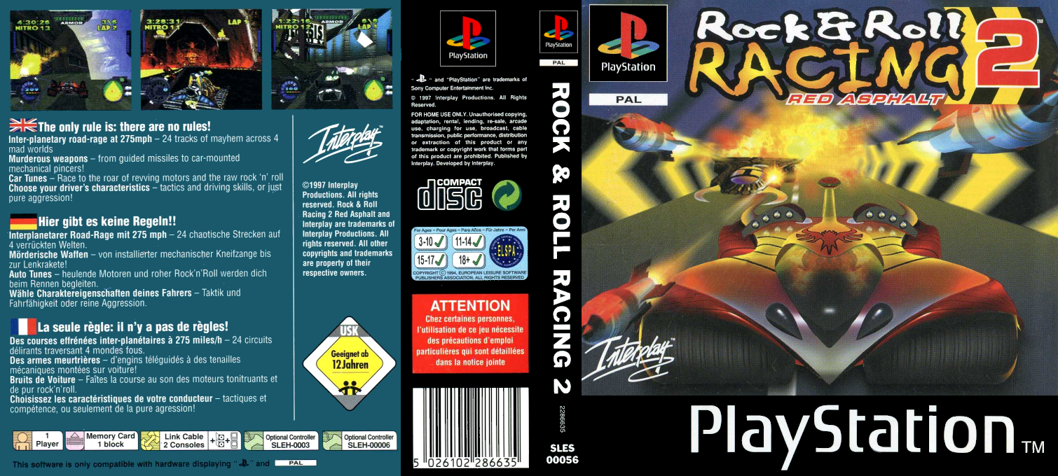 Rock N' Roll Racing 2 - Red Asphalt — box-texture (EU)