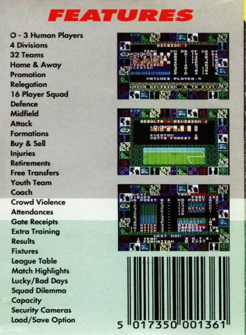Soccer Rivals — box-2D-back (EU)
