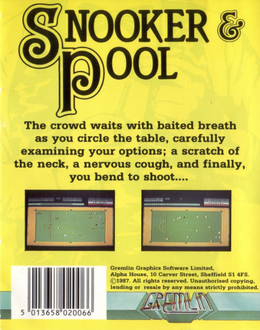 Snooker And Pool — box-2D-back (WOR)