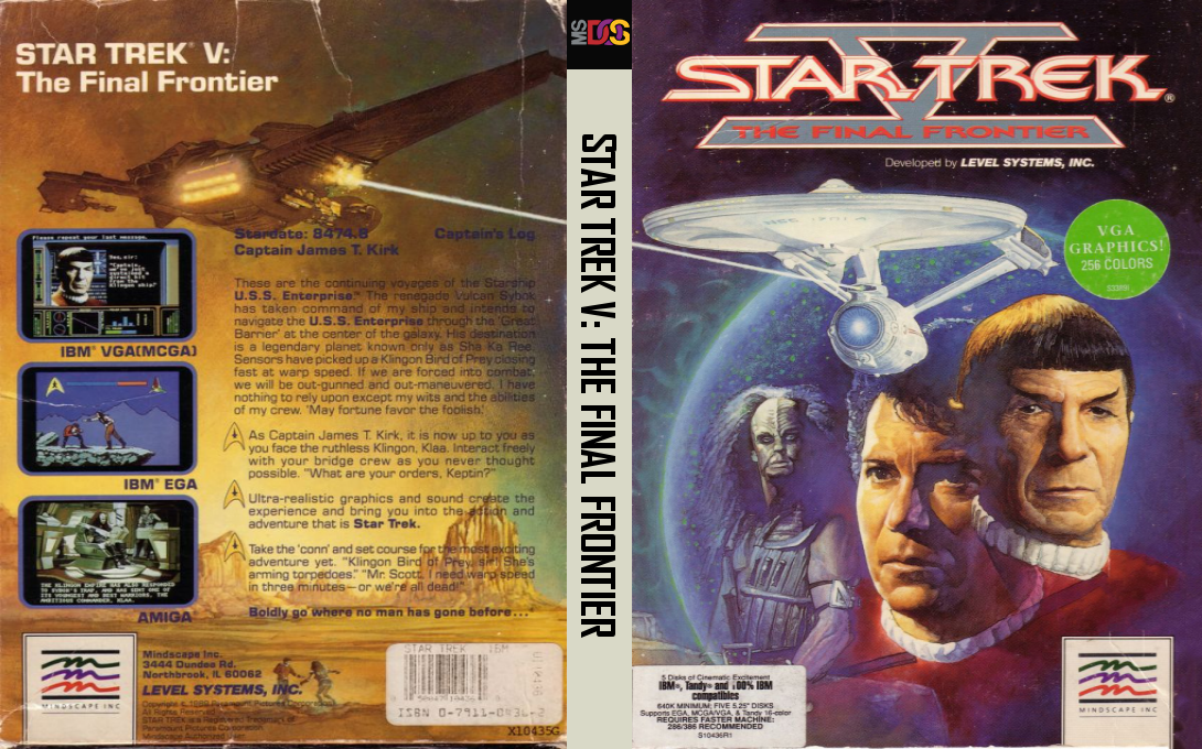 Star Trek 5 - The Final Frontier — box-texture (US)