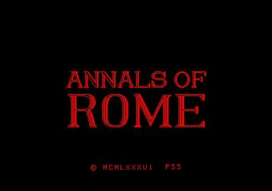 Annals Of Rome — sstitle (EU)