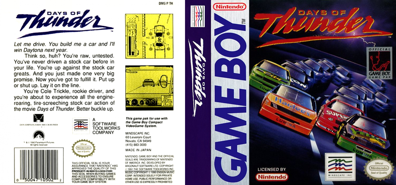 Days Of Thunder — box-texture (US)
