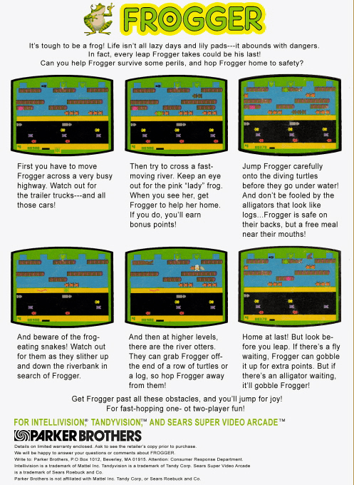 Frogger — box-2D-back (US)