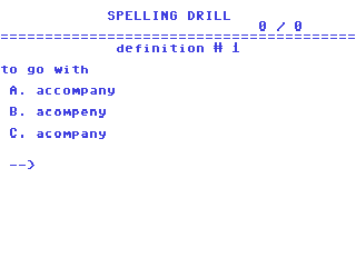 Spelling Drill #008 — ss (WOR)