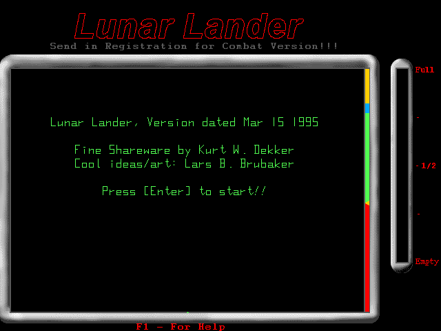 Lunar Lander box art