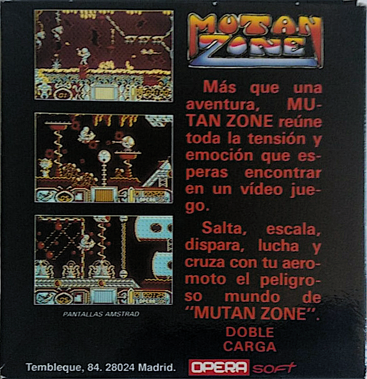 Mutan Zone — box-2D-back (SP)