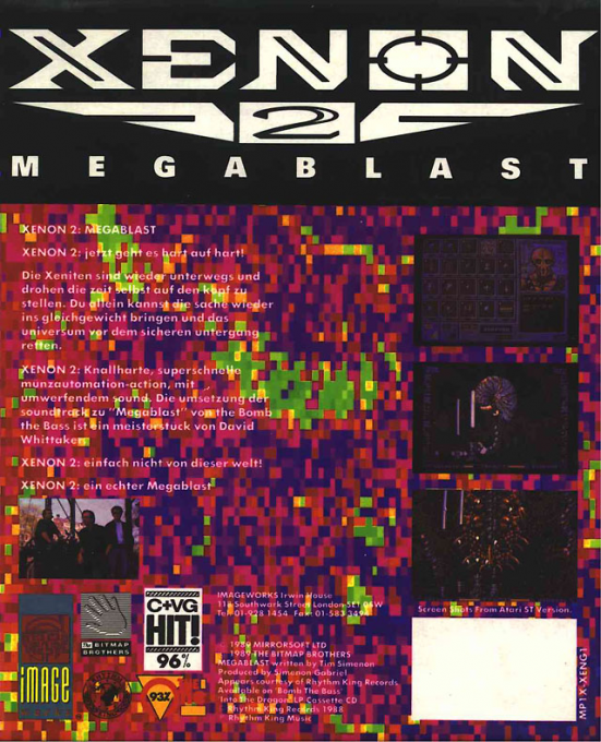Xenon 2 - Megablast — box-2D-back (EU)