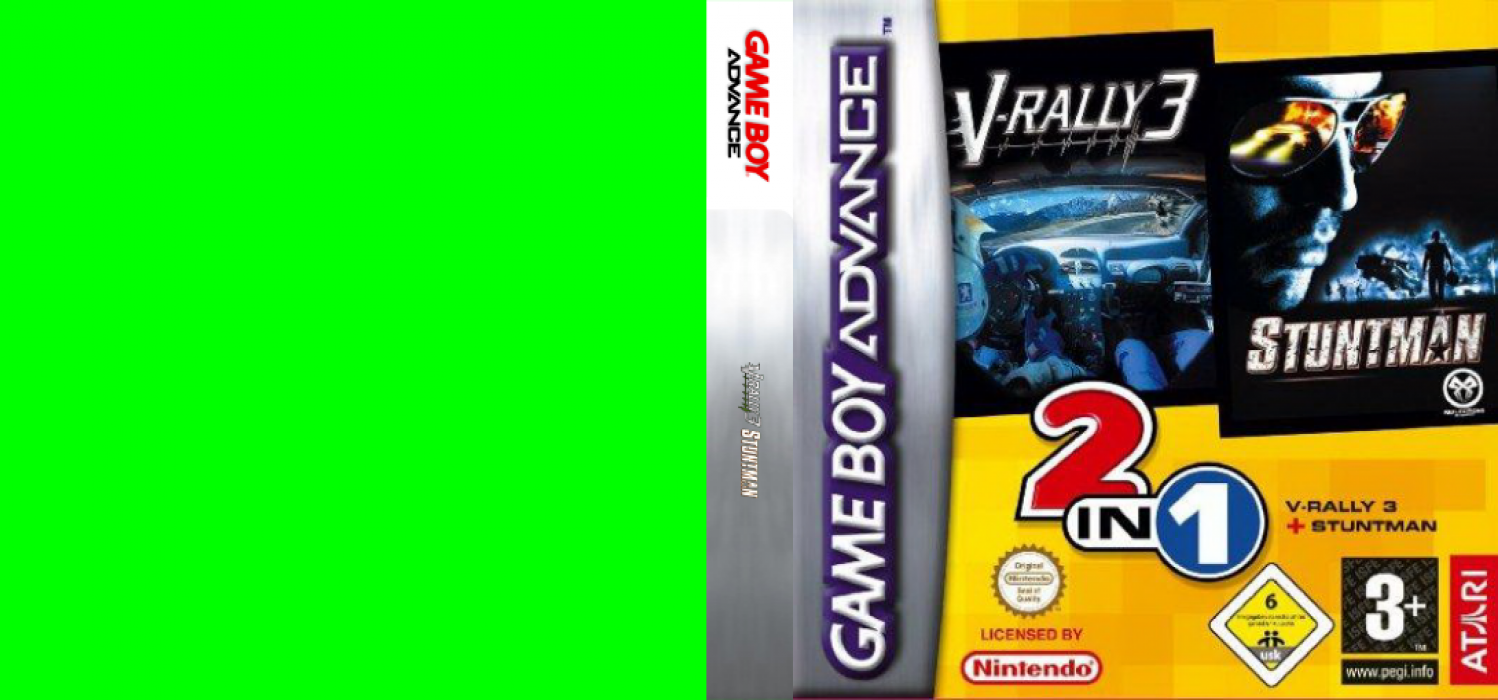 2 in 1 - V-Rally 3 + Stuntman — box-texture (EU)