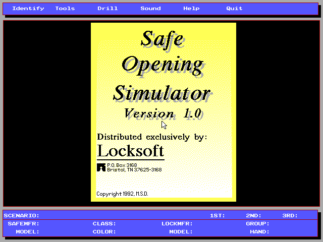Safe Opening Simulator box art