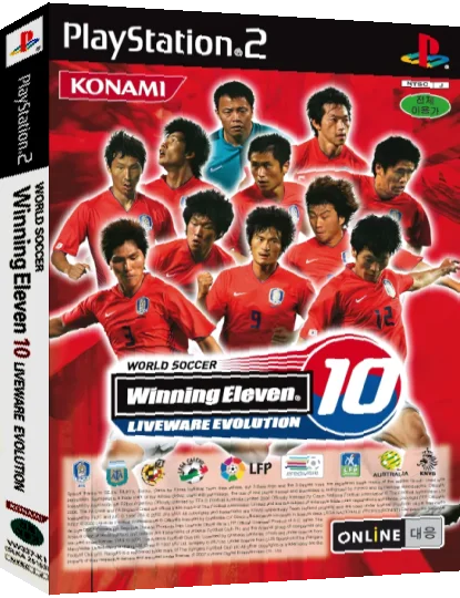 World Soccer Winning Eleven 10 - Liveware Evolution — box-3D (KR)