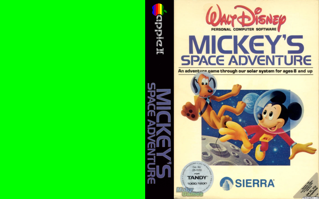 Mickey's Space Adventure — box-texture (US)