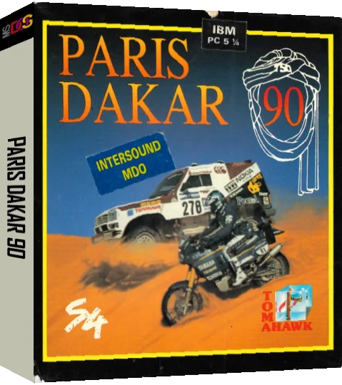Paris Dakar 1990 — box-3D (EU)