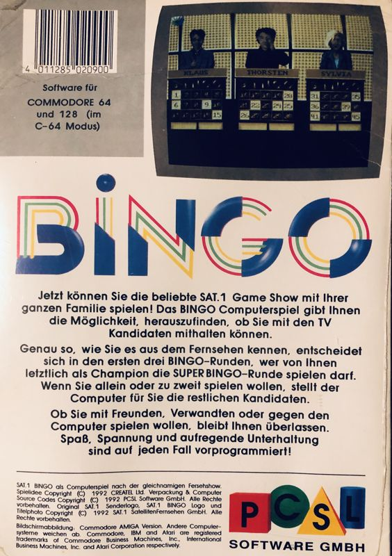 Sat.1 Bingo — box-2D-back (DE)