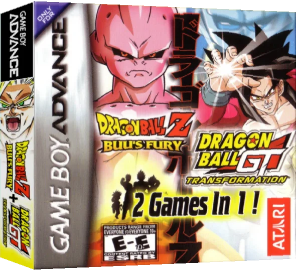 2 Games in 1! - Dragon Ball Z - Buu's Fury + Dragon Ball GT - Transformation — box-3D (US)