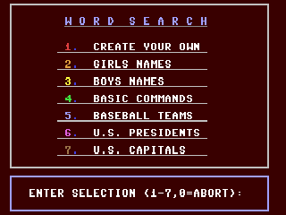 Word Search Creator — ss (WOR)