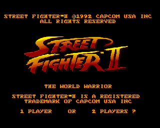 Street Fighter II - The World Warrior — sstitle (EU)