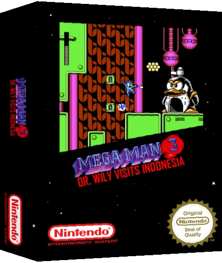 MegaMan III : Dr. Wily Visits Indonesia — box-3D (SS)