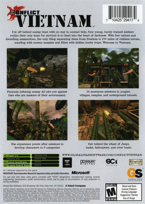 Conflict - Vietnam — box-2D-back (US)