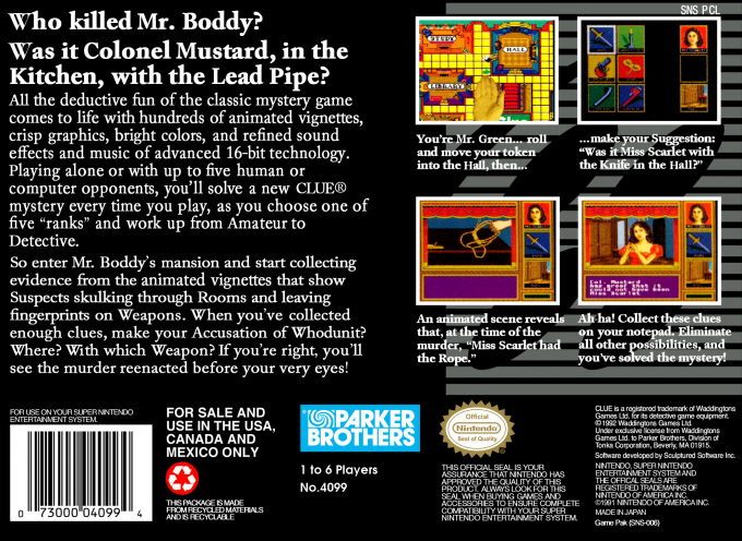 Clue — box-2D-back (US)