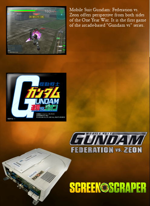 Mobile Suit Gundam : Federation vs Zeon — box-2D-back (JP)