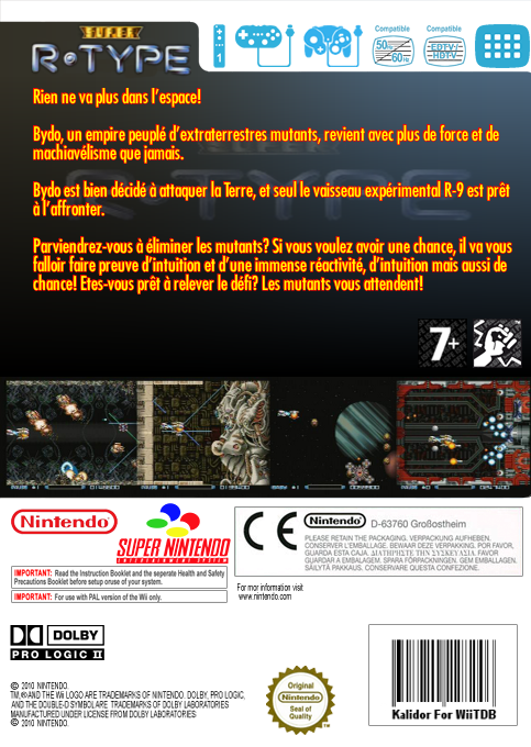 Super R-type — box-2D-back (FR)
