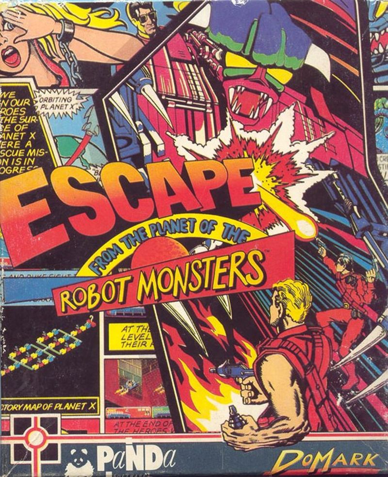 Escape From The Planet Of The Robot Monsters — box-2D (UK)