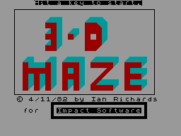 3D Maze — sstitle (WOR)