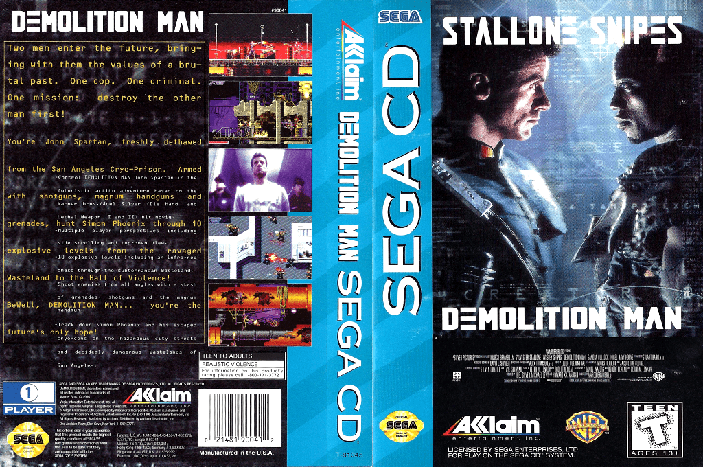 Demolition Man — box-texture (US)