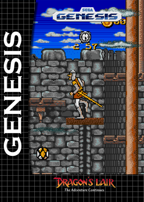 Dragon's Lair - The Adventure Continues — box-2D (SS)