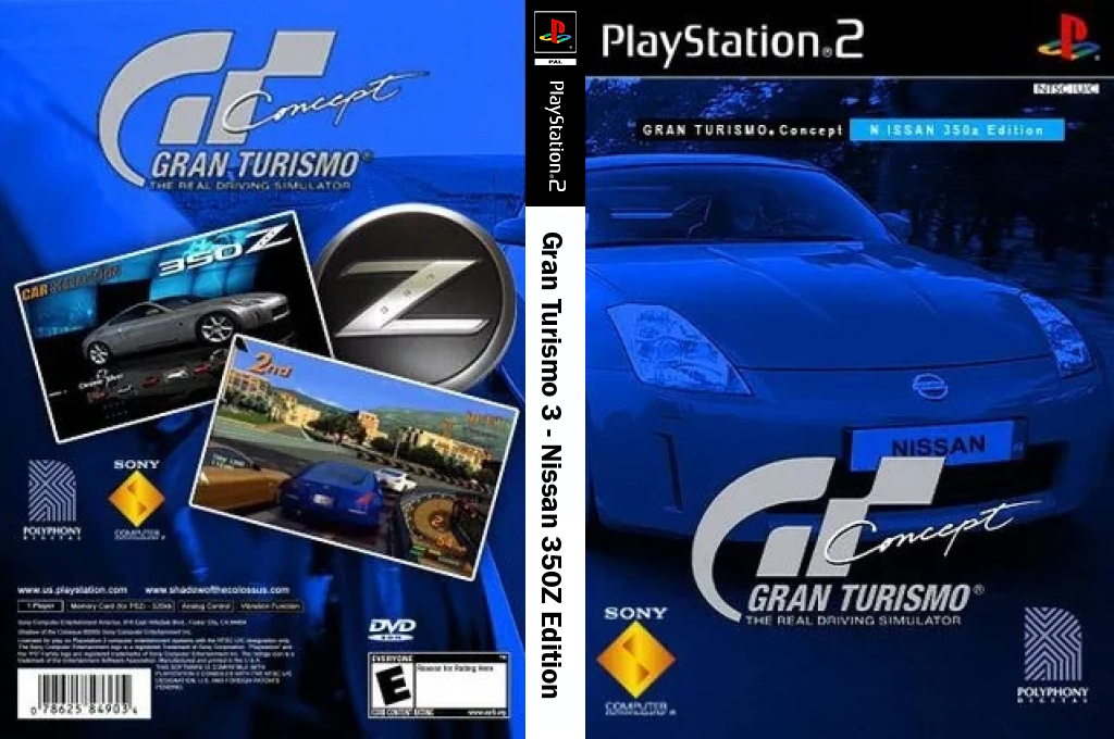 Gran Turismo 3 - Nissan 350Z Edition — box-texture (US)
