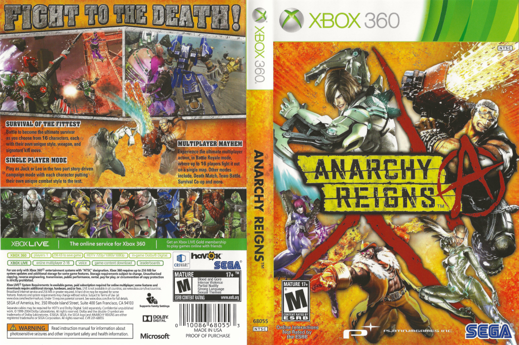 Anarchy Reigns — box-texture (US)